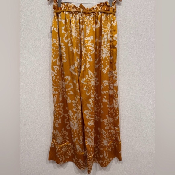 Free People Yellow Floral Wide Leg Pants - Picture 4 of 6
